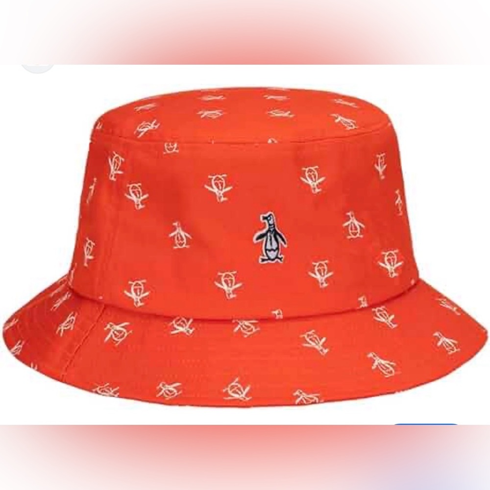 NWT original Penguin All Over Print Unisex Cotton Twill Bucket Hat